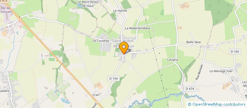 localisation de l'entreprise GROUPE DE MUSIQUE LA BASE  SAINT-AUBIN-DES-PREAUX