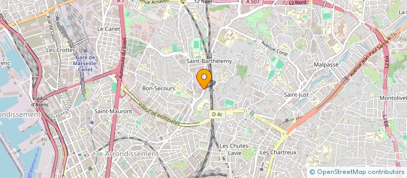 localisation de l'entreprise GROUPE DE NETTOYAGE PROVENCAL à MARSEILLE