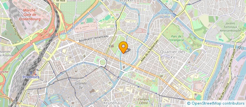 localisation de l'entreprise GROUPE DE PAIRS DU RHIN à STRASBOURG