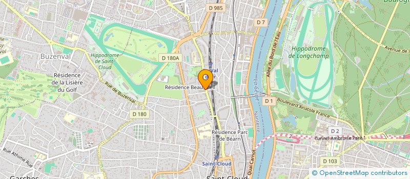 localisation de l'entreprise GROUPE DE PLONGEE DE SAINT-CLOUD à SAINT-CLOUD