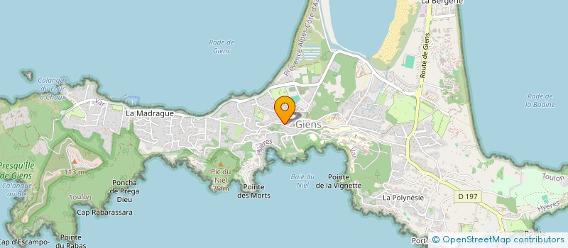 localisation de l'entreprise GROUPE DE PLONGEE DES ILES D'OR à HYERES