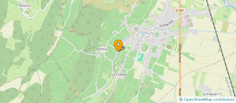 localisation de l'entreprise GROUPE DE PRATIQUE CNV EN CHALONNAIS  RULLY