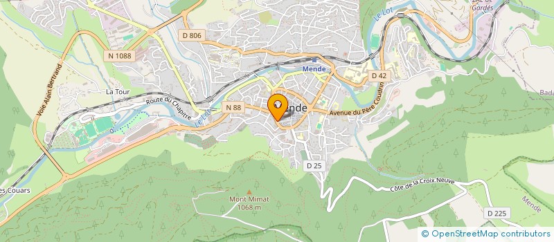 localisation de l'entreprise GROUPE DE RANDONNEE PEDESTRE DE MENDE  MENDE