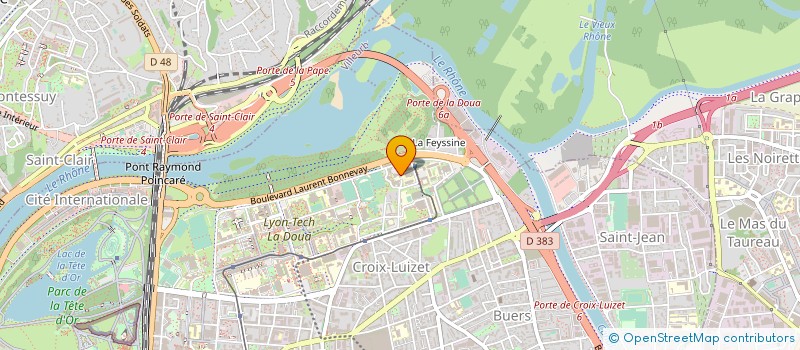 localisation de l'entreprise GROUPE DE RECHERCHE ANIMATION TECHNIQUE ET INFORMATION SUR L EAU à VILLEURBANNE