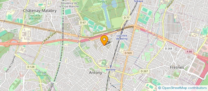 localisation de l'entreprise GROUPE DE RECHERCHE D'ART CONSTRUIT à ANTONY