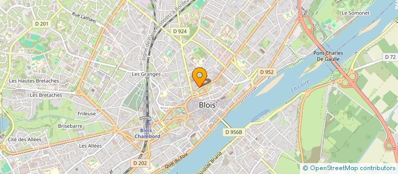 localisation de l'entreprise GROUPE DE RECHERCHE D INITIATION ET DE FORMATION ESTHETIQUE à BLOIS