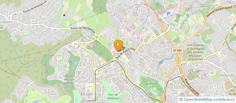localisation de l'entreprise GROUPE DE RECHERCHE DE RADIOTHERAPIE à MONTPELLIER