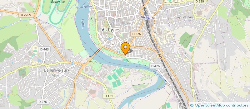 localisation de l'entreprise GROUPE DE RECHERCHE DU POLE à VICHY