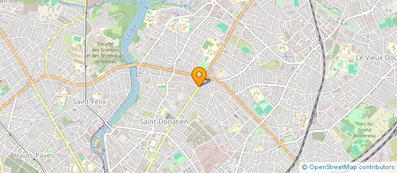 localisation de l'entreprise GROUPE DE RECHERCHE EN ARCHEOLOGIE FLUVIALE DE L OUEST à NANTES