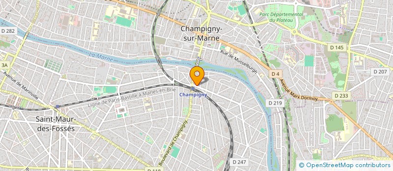 localisation de l'entreprise GROUPE DE RECHERCHE EN EDUCATION, DES LANGUES ET DES CULTURES à SAINT-MAUR-DES-FOSSES