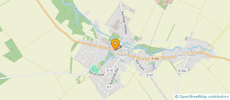 localisation de l'entreprise GROUPE DE RECHERCHE ET D'ETUDE DE L'ARTISANAT CERAMIQUE  MARIGNY-LE-CHATEL