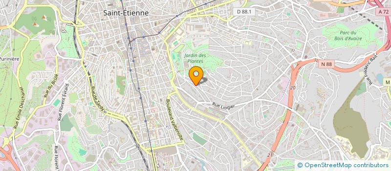 localisation de l'entreprise GROUPE DE RECHERCHE ET D ETUDES SUR LES MEMOIRES DU MONDE OUVRIER STEPHANOIS à SAINT-ETIENNE