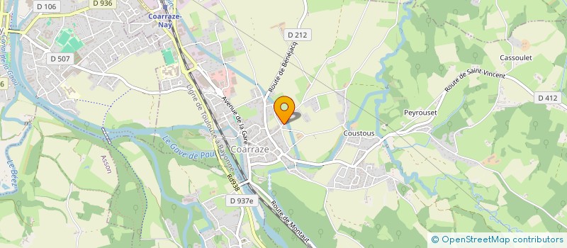 localisation de l'entreprise GROUPE DE RECHERCHE ET D'INVESTIGATION SUR LA FAUNE SAUVAGE  COARRAZE