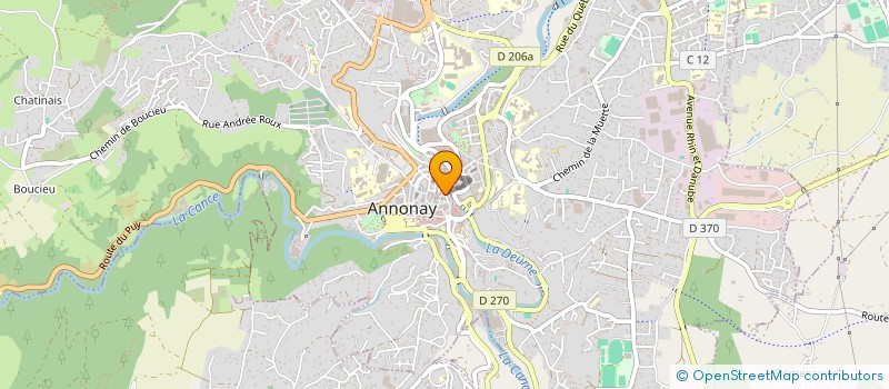 localisation de l'entreprise GROUPE DE RECHERCHE POUR L ENSEIGNEMENT EN BIBLIOTHERAPIE à ANNONAY