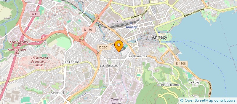 localisation de l'entreprise GROUPE DE RECHERCHE PSYCHANALYTIQUE à ANNECY