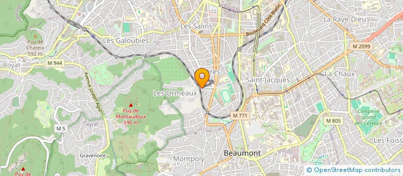 localisation de l'entreprise GROUPE DE RECHERCHE(S) ANTHROPOSOPHIQUE REGION DE CLERMONT-FD  CLERMONT-FERRAND