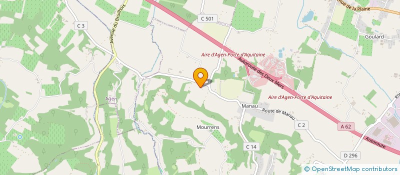 localisation de l'entreprise GROUPE DE RECHERCHES ARCHEOLOGIQUES DU PAYS DE BUCH ET DE L'AGENAIS  SAINTE-COLOMBE-EN-BRUILHOIS