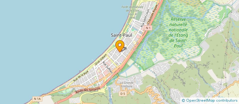 localisation de l'entreprise GROUPE DE RECHERCHES, D'ETUDES ET DE CONSEILS ET INGENIERIE SOCIALE ET SPORTIVE à SAINT-PAUL