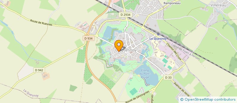 localisation de l'entreprise GROUPE DE RECHERCHES ET D'ANIMATION DE FETES - COMPAGNIE CHAMANE à LE QUESNOY