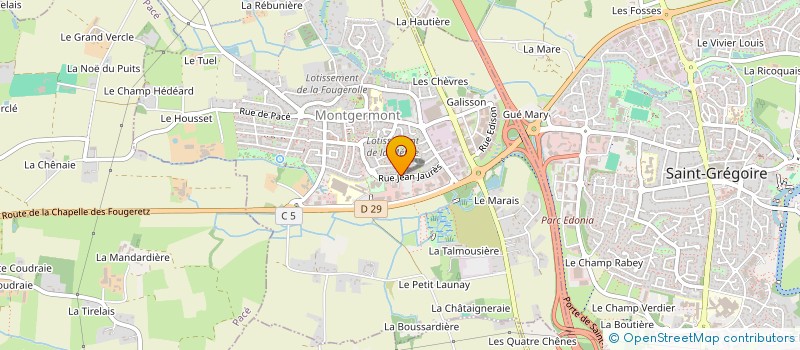 localisation de l'entreprise GROUPE DE RECHERCHES MARITIMES  MONTGERMONT