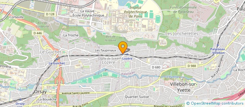 localisation de l'entreprise GROUPE DE REFLEXION D'ACTION ET D'ANIMATION DE LOZERE à PALAISEAU