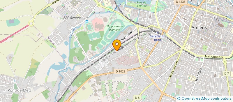 localisation de l'entreprise GROUPE DE REFLEXION ET RESEAU POUR L'ACCUEIL TEMPORAIRE DES PERSONNES EN SITUATION DE HANDICAP à AMIENS