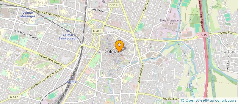 localisation de l'entreprise GROUPE DE RESTAURATION FRANCO-ASIATIQUE  COLMAR