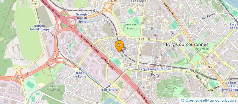 localisation de l'entreprise GROUPE DE SECURITE à EVRY-COURCOURONNES