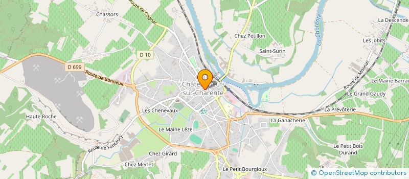 localisation de l'entreprise GROUPE DE SOINS INFIRMIERS à CHATEAUNEUF-SUR-CHARENTE