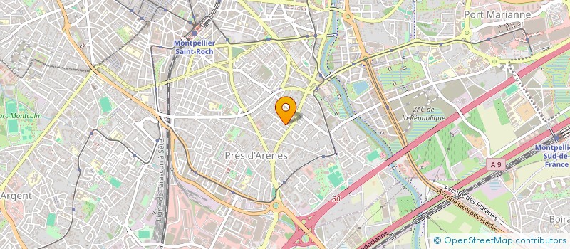 localisation de l'entreprise GROUPE DE SOUTIEN LOGISTIQUE SPORTIF ET EVENEMENTIEL à MONTPELLIER
