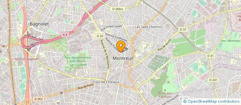 localisation de l'entreprise GROUPE DE TRAVAIL SPECIAL à MONTREUIL