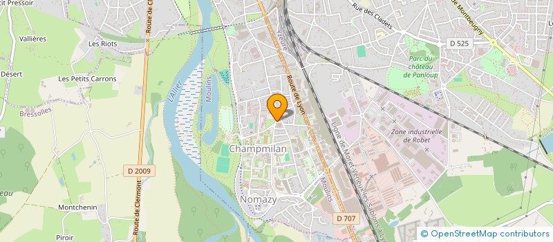 localisation de l'entreprise GROUPE DELZYION  MOULINS