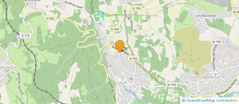 localisation de l'entreprise GROUPE DEMAS  SAYAT