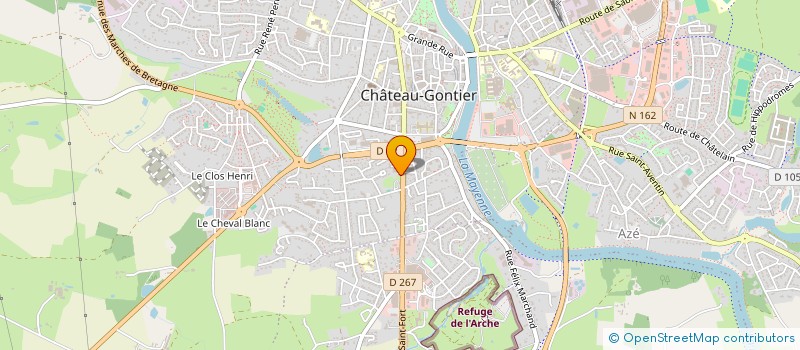 localisation de l'entreprise GROUPE DENTAIRE JOFFRE  CHATEAU-GONTIER-SUR-MAYENNE