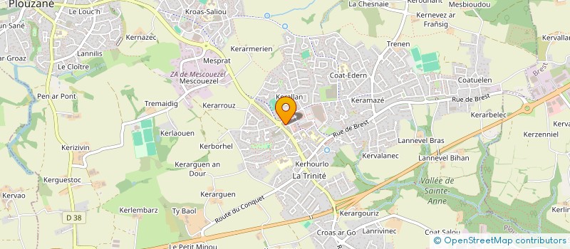 localisation de l'entreprise GROUPE DENTAIRE TRINITE à PLOUZANE