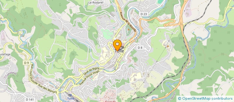 localisation de l'entreprise GROUPE DES APHASIQUES CORREZIENS à TULLE