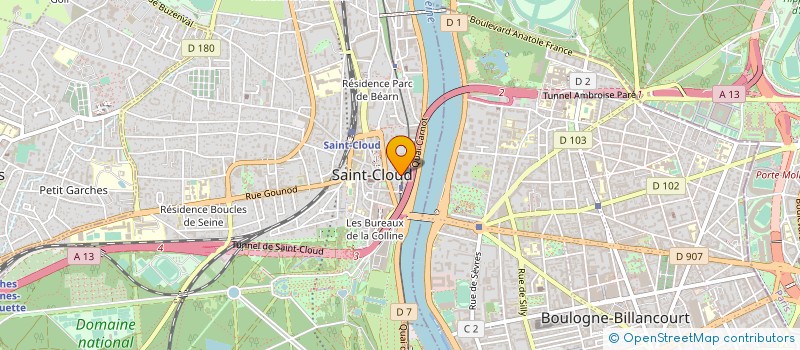 localisation de l'entreprise GROUPE DES DROITS EUROPEENNES à SAINT-CLOUD