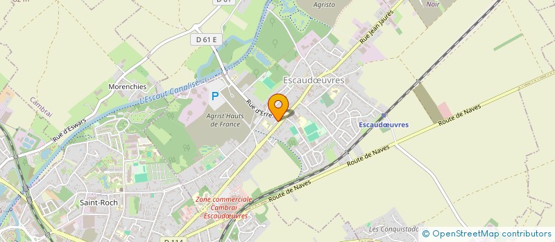 localisation de l'entreprise GROUPE DES GENEALOGISTES AMATEURS DU CAMBRESIS  ESCAUDUVRES