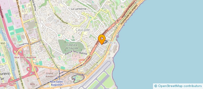 localisation de l'entreprise GROUPE DES POMPES FUNEBRES 06 à NICE