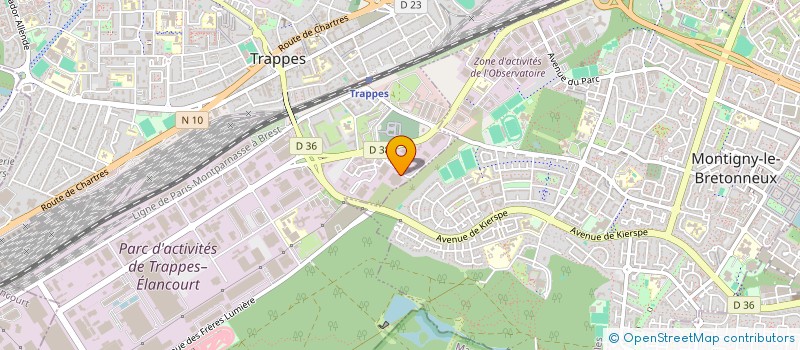 localisation de l'entreprise GROUPE DESIGN PERFORMANCE à TRAPPES