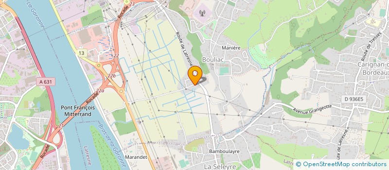 localisation de l'entreprise GROUPE DEVELOPPEMENT AQUITAINE à BOULIAC