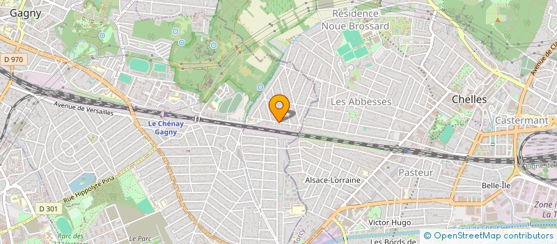 localisation de l'entreprise GROUPE DH  GAGNY