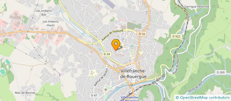localisation de l'entreprise GROUPE DISCO ESPACE BLEU à VILLEFRANCHE-DE-ROUERGUE