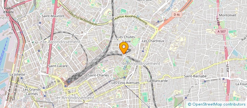 localisation de l'entreprise GROUPE DISPERSION à MARSEILLE