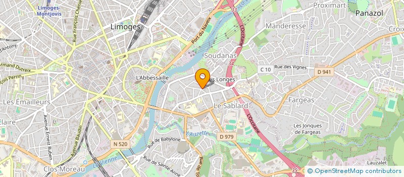 localisation de l'entreprise GROUPE DISTINCTIV à LIMOGES
