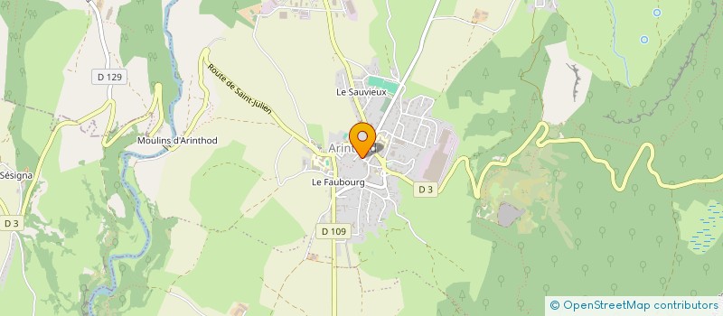 localisation de l'entreprise GROUPE DJ RESTAURATION  ARINTHOD