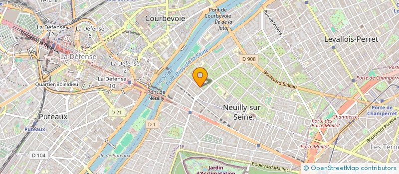 localisation de l'entreprise GROUPE DM à NEUILLY-SUR-SEINE