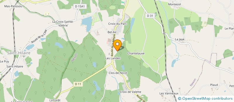 localisation de l'entreprise GROUPE DOMAINE SAINT-PRIX  NEXON