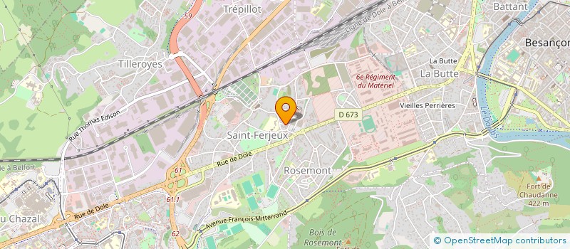 localisation de l'entreprise GROUPE DOMAINES & PATRIMOINE à BESANCON