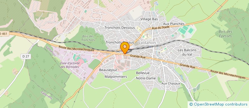 localisation de l'entreprise GROUPE DREZET  VALDAHON